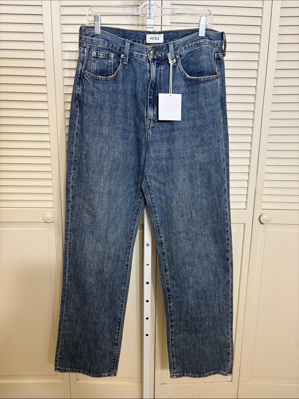 NWT Pistola Cassie Super High-Rise Straight-Leg Jeans Size 30